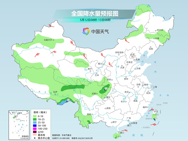 13日起新一轮降雨_中国天气网_今明两天全国天气晴好