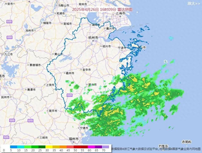 浙南阴雨区_东阳天气预报_浙中南强对流天气