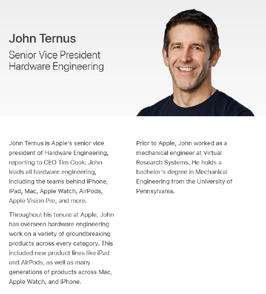 苹果换帅！特努斯将接棒 CEO，库克转任董事会主席